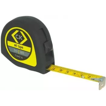 Mērlente c.k tools T3442 — 3 m garums, tērauda lente, kompakts korpuss