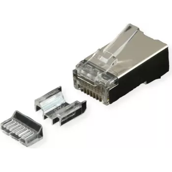 ROLINE RJ45 spraudnis Cat.6A ekranēts+ieliktnis 10 gab. (21.17.3099)