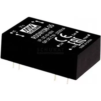 strāvas adapteris MEAN WELL RDDW10H-15, 10 W, ieeja 43–160 V, izeja 15 V
