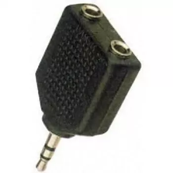 Microconnect AUDALS savienotāju adapteris 3,5 mm 2x3,5 mm Melns