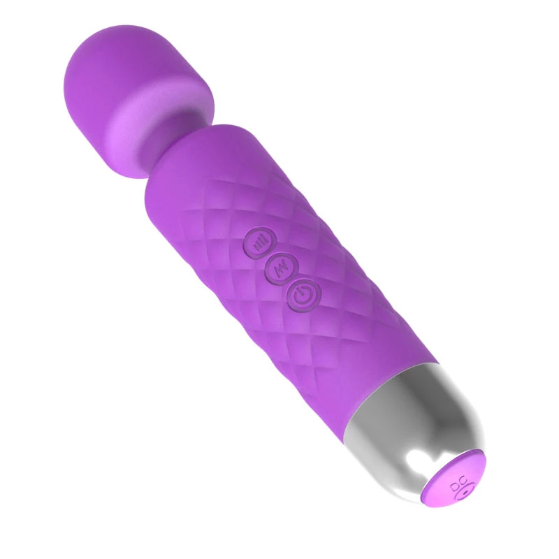 Klitora masieris Erolab Wand-M purpursarkans uzlādējams ūdensnecaurlaidīgs