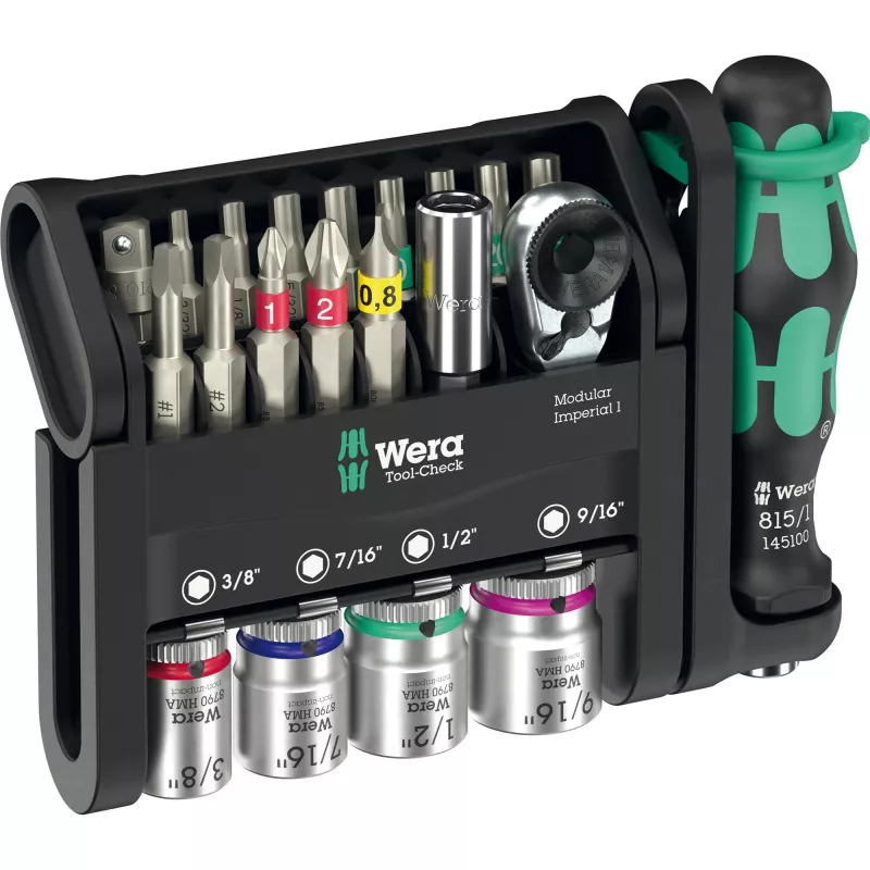 Wera 05049025001 Tool Set 50 Tools Melns Metallic