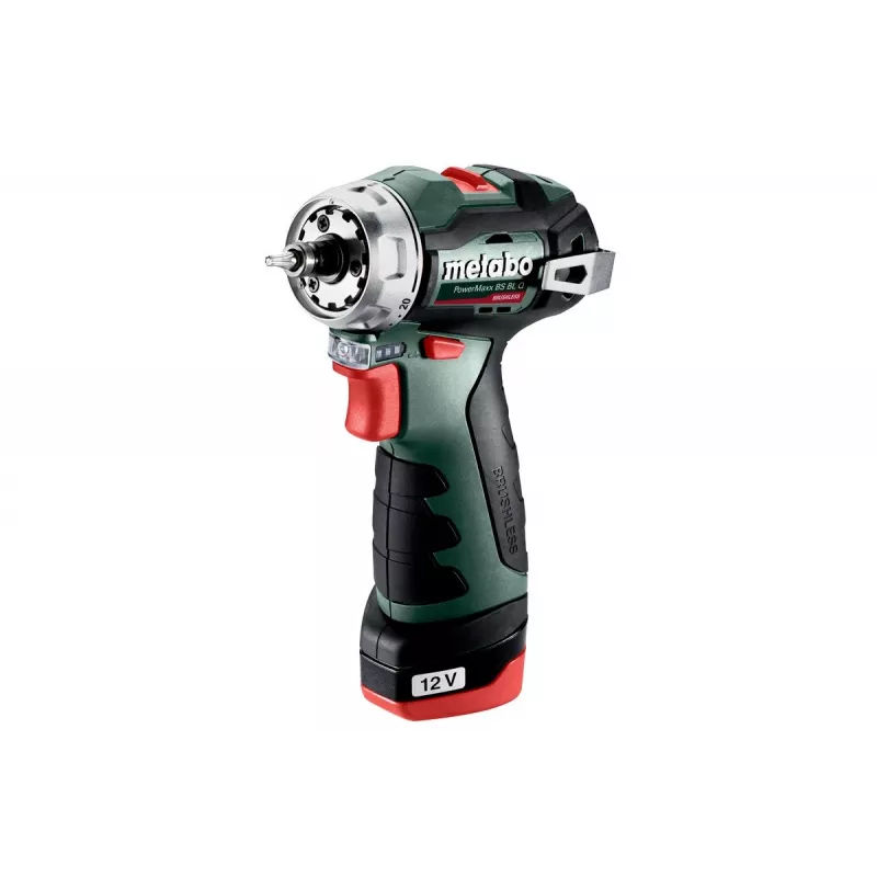 Pistoles roktura urbjmašīna Metabo PowerMaxx BS BL Q, 12 V, 2 Ah, 1500 apgr./min, 900 g