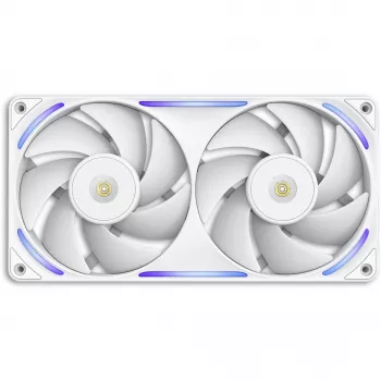 NZXT F280X RGB 140mm ARGB korpusa ventilatori – balti, 2 iepakojumā