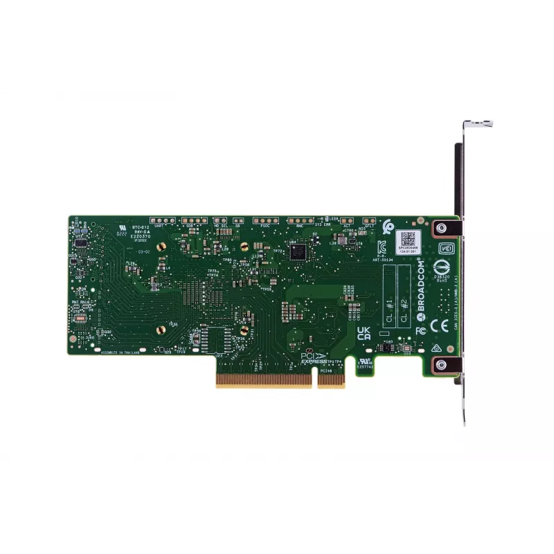 Iekšējais HBA adapteris Broadcom 9500-8i — PCIe SAS/SATA 12 Gbit/s, NVMe, Pilna augstuma/zemprofilu