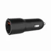 Automašīnas mobilās ierīces lādētājs Gembird TA-UC-AC2PDQC38-CAR-01, USB-C, 38W, 12–24V, melns