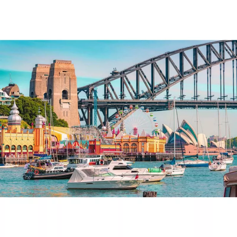 Puzle Ravensburger Secret Sydney 3000 gab. – panorāmas pilsētas ainava 3000 gab.