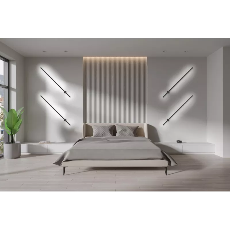 Activejet LED sienas lampa AJE-HILTON melna NW