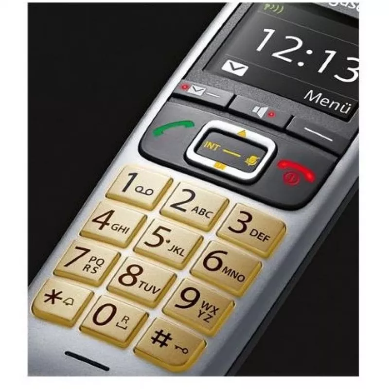 Gigaset E560 telefons DECT telefons Zvanītāja ID Melns, Sudrabs