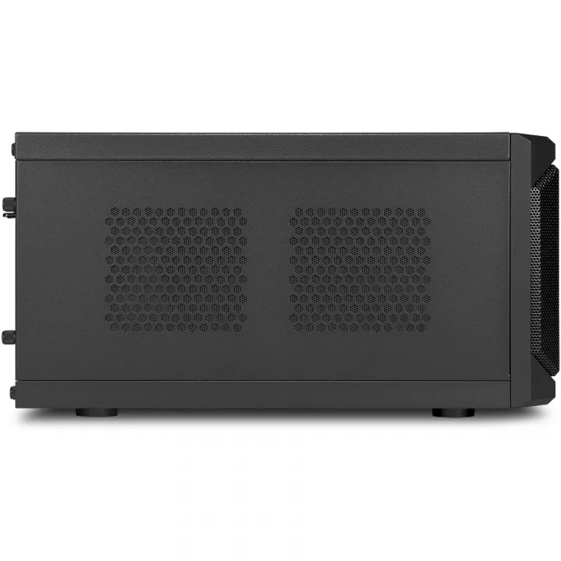 Sharkoon QB One Melns - Midi/Minitower ITX, Mini-ITX 3,5 - PC-/Server barošanas bloka dzesētājs - USB, USB 2.0, USB 3.0