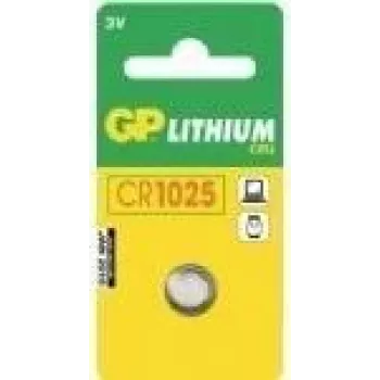 Monētelementa baterija GP CR1025 litija jonu 30 mAh kamerām