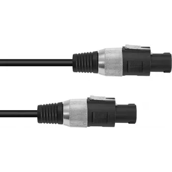 Skaļruņu kabelis Omnitronic 2x1,5 mm², 10 m, melns