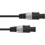 Skaļruņu kabelis Omnitronic 2x1,5 mm², 10 m, melns