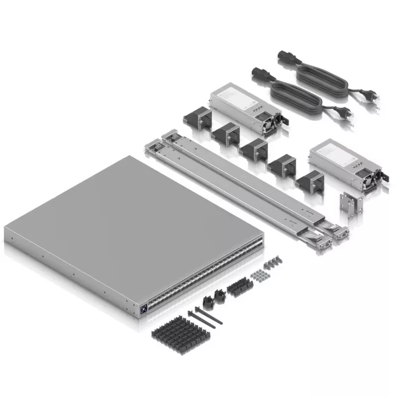 Ubiquiti ECS-AGGREGATION Enterprise Campus Aggregation 1.8 Tbps HIGH-DENSITY 100G/25G Layer 3 Etherlighting Aggregation Switch