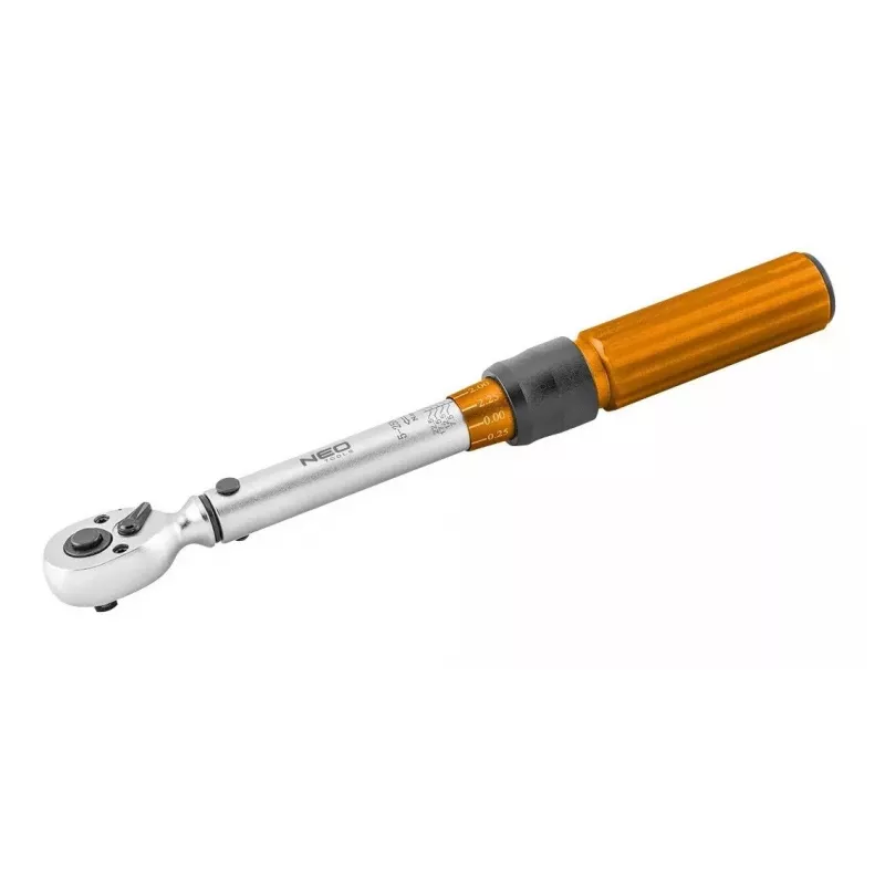 Neo Tools 1/4 divvirzienu griezes momenta atslēga, 5-25NM, 21 gab. komplekts