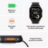 Viedpulkstenis Apple Watch Ultra 3 GPS + Cellular 49mm Melns Titāna Korpuss ar Melnu Titāna Milānas Cilpu Vidējs