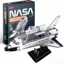 3D puzle Cubicfun Space Shuttle Discovery modelis 306-DS1057, kartona konstrukcijas komplekts