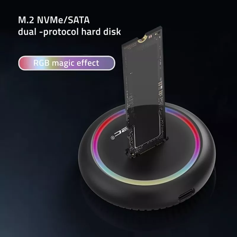 Qoltec 52275 M.2 SSD dokstacija, SATA/NVMe, USB-C