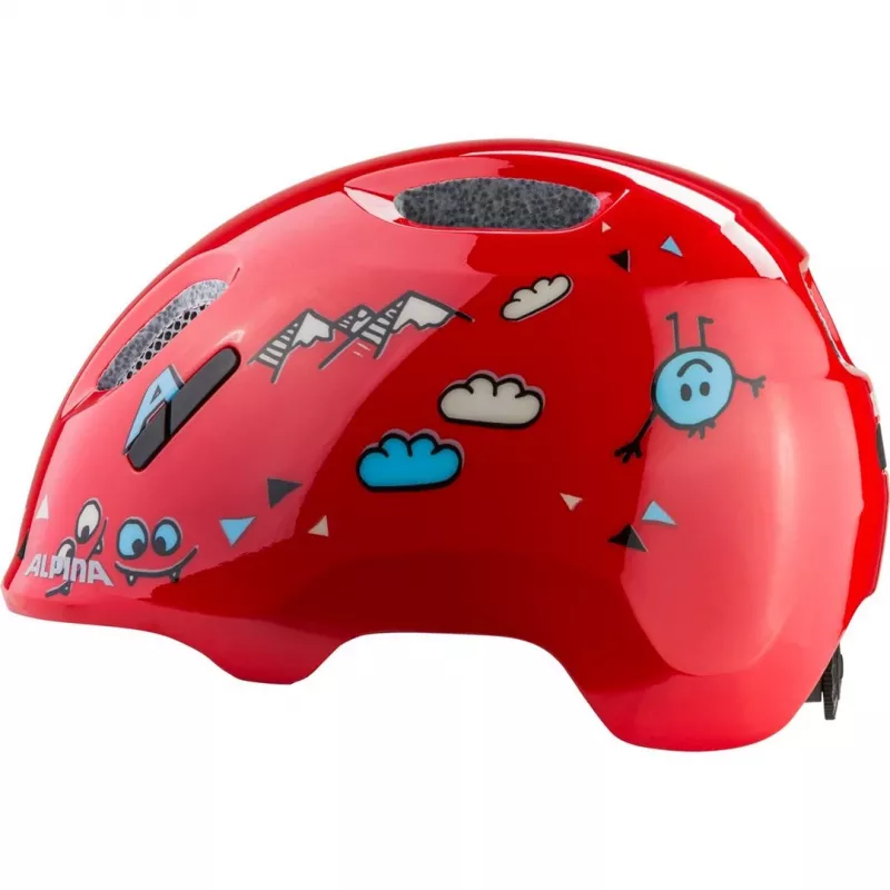 Velosipēda ķivere ALPINA XIMO 2 RED SMILE GLOSS 49-54