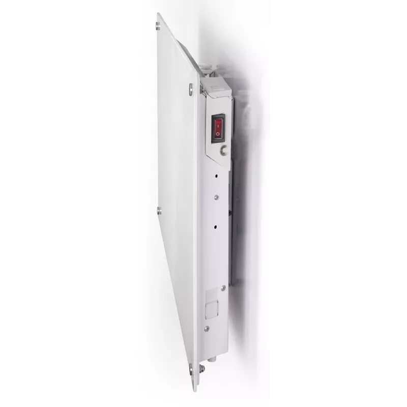 Mill | Sildītājs | MB800L DN Stikls | Paneļu sildītājs | 800 W | Jaudas līmeņu skaits 1 | Piemērots telpām līdz 10-14 m² | Balts | IPX4
