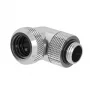Saspiešanas 90° vairāku saišu adapteris Barrow TWT90KND-K14 — G1/4 vīrišķā vītne uz 14 mm cieto cauruli, rotējams, sudraba