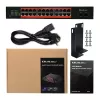Tīkla slēdzis QOLTEC Gigabit Ethernet PoE 24xRJ45 2xSFP