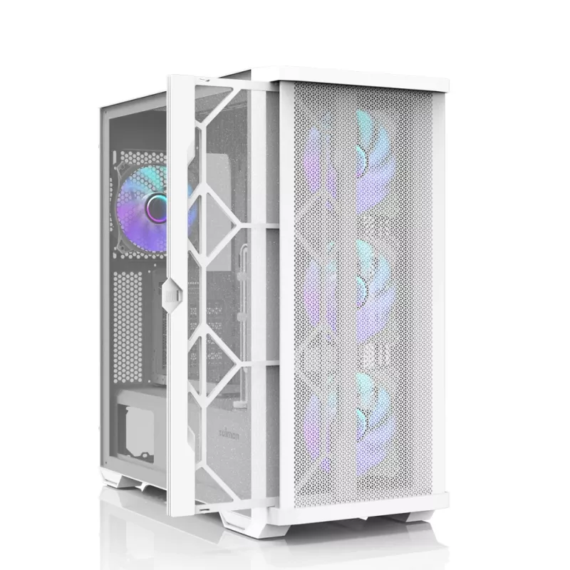 Zalman Z10 DUO ATX ZM-IF120 x4 Balts