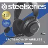 Austiņas STEELSERIES Arctis Nova 3P Wireless Bluetooth Circumaural Head-band, 20–22000 Hz, 260 g, Melnas
