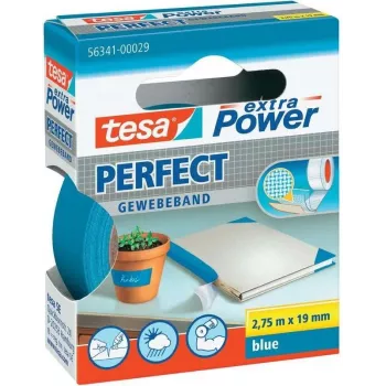 Auduma līmlente Tesa extra Power Gewebeband 19 mm x 2,75 m, zila