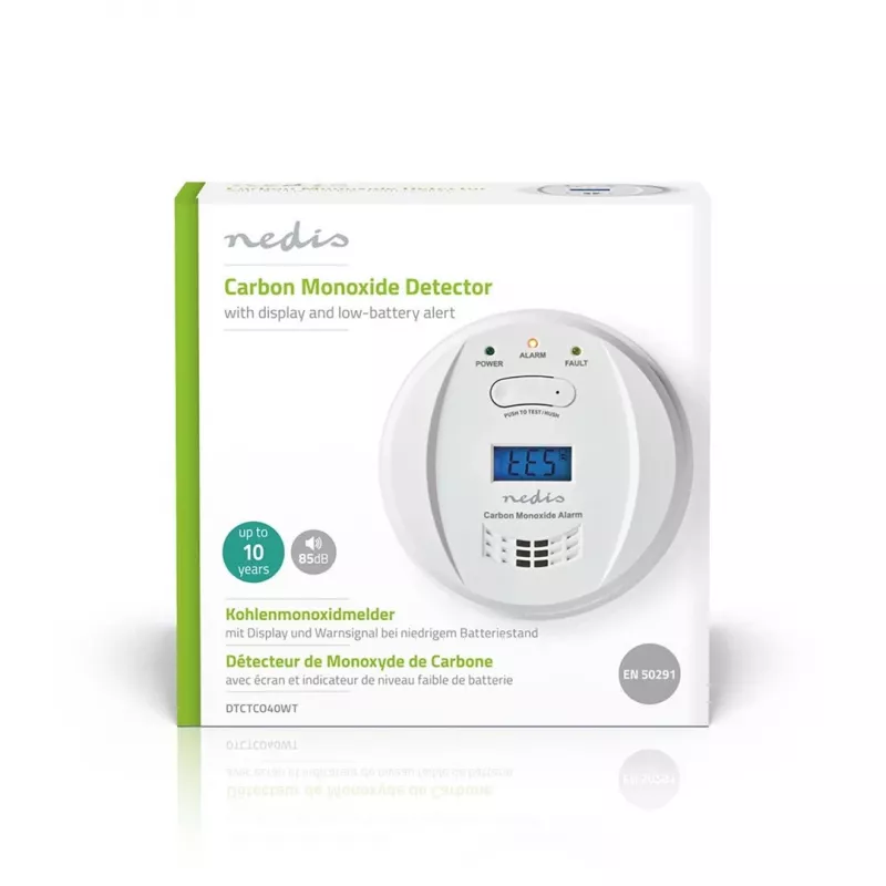 Nedis DTCTCO40WT gāzes detektors Oglekļa monoksīds (CO)
