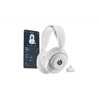 Steelseries Arctis Nova 5P Wireless Headset galvas lentes Gaming USB Type-C Bluetooth balts