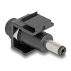 DeLOCK Keystone Module DC 5.5 x 2.5 mm female to DC 5.5 x 2.1 mm male Melns