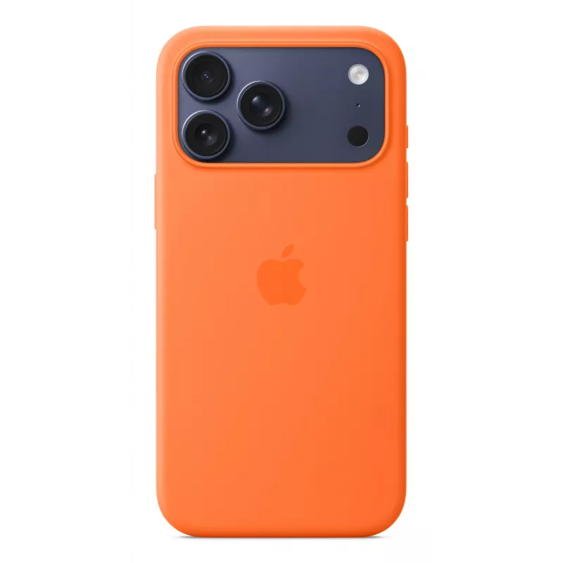 Apple iPhone 17 Pro Max Silikona Maciņš ar MagSafe Oranžs