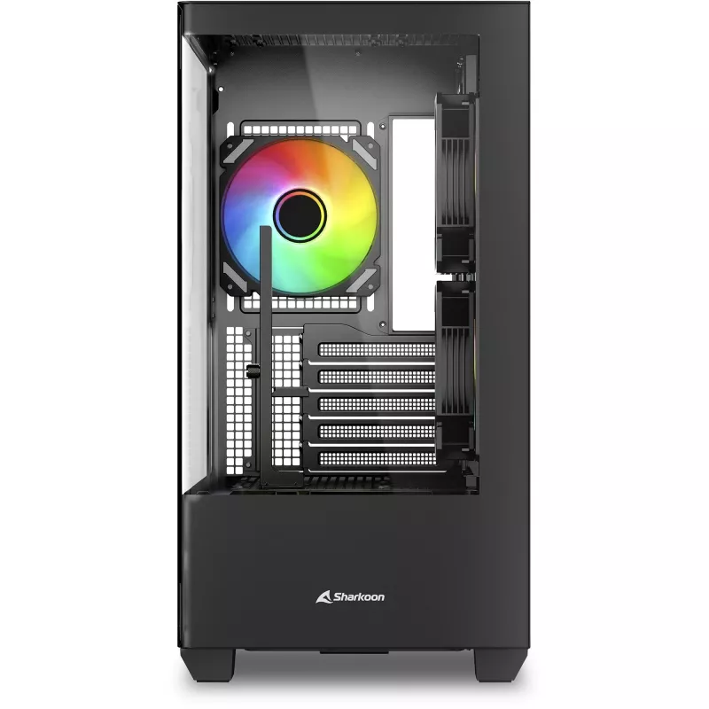 Datora korpuss Sharkoon Elite Shark CM100 Tower Micro-ATX, bez PSU, melns