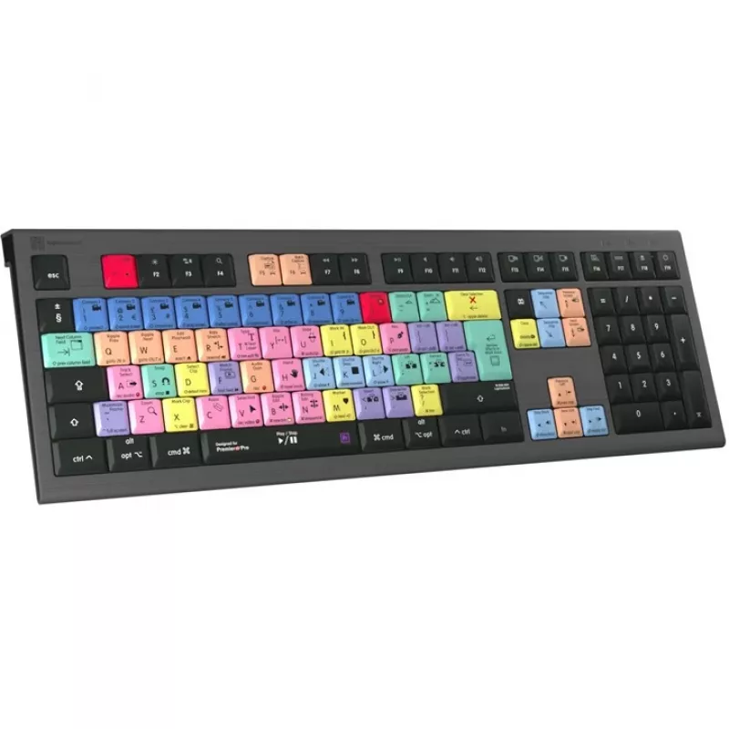 Logickeyboard LKB-PPROCC-A2M-UK tastatūra USB QWERTY angļu valoda melna (LKB-PPROCC-A2M-UK)