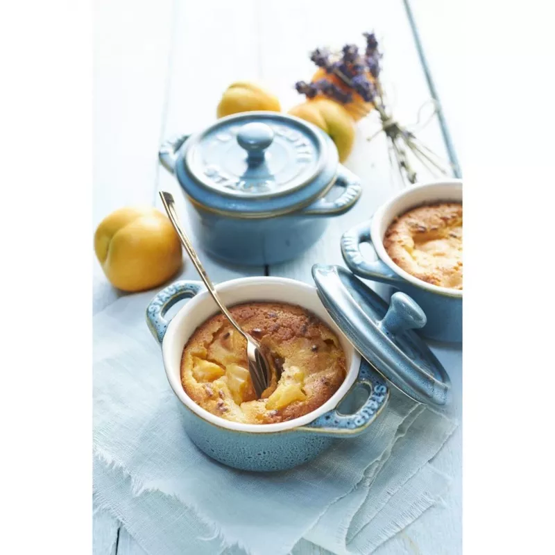 Staub Mini Cocotte Round, 4 gab. - 200 ml, antīkā tirkīza