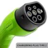 Qoltec Mobile EV Car Charger Adjustable 2in1 Type2 | 7kW | 230V | CEE 3 PIN | Wi-fi | LCD | Portable | Wallbox | 5m