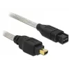 FireWire A/B kabelis DeLOCK 82588 1,0 m pelēks