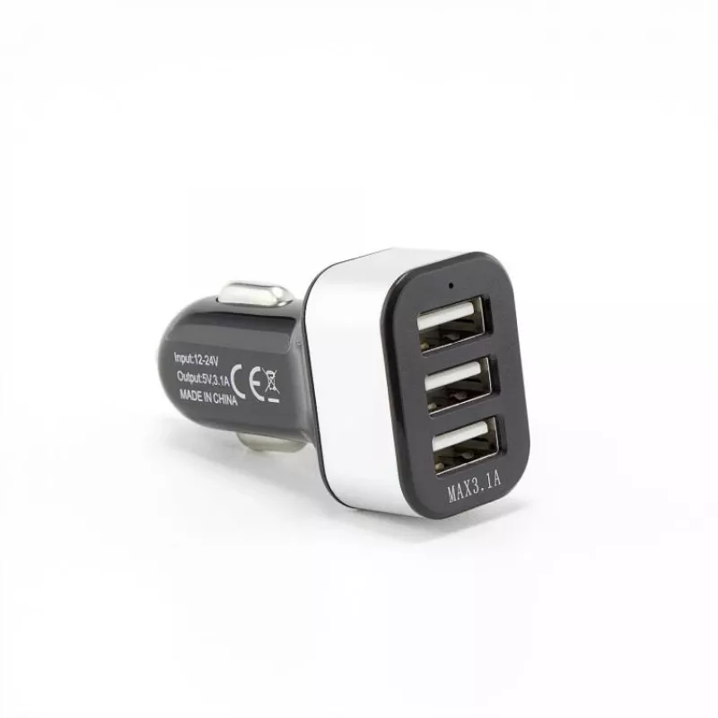 Sbox automašīnas lādētājs CC-331B 3.1A melns/pelēks
