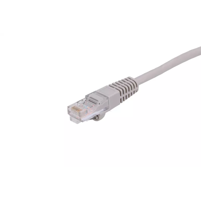 LAN ielāpu vads Extralink Cat5e UTP 1 m, RJ-45 uz RJ-45, pelēks
