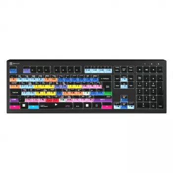 Montāžas tastatūra LogicKeyboard Astra 2 Pro Avid Media Composer ar fona apgaismojumu, UK, PC