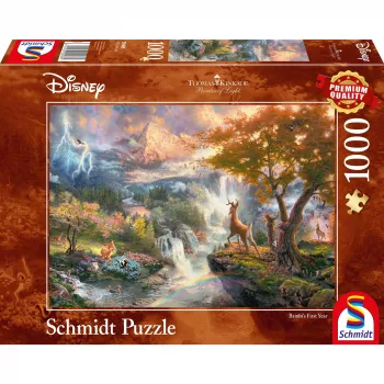 Puzle Schmidt Spiele Disney Bambi 1000 gab., platums 693 mm, vecumam no 12 gadiem