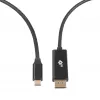 USB-C uz DisplayPort kabelis TB AKTBXVDUSBCDP2B 2 m — melns