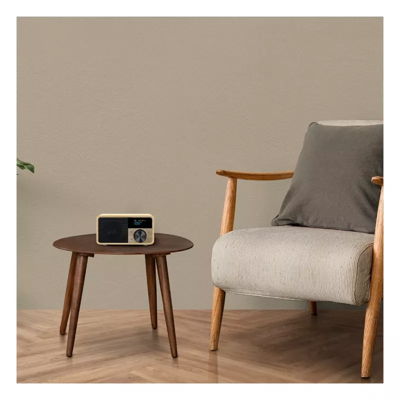 Galda radio Sangean DDR-7 Natural Wood FM AM Bluetooth, koka korpuss, FM/AM uztvērējs, Bluetooth audio