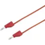 VOLTCRAFT Testa vads [4 mm kontaktdakša - 4 mm kontaktdakša] 5 m Sarkans MSB-300 (MSB-300-5-Red)