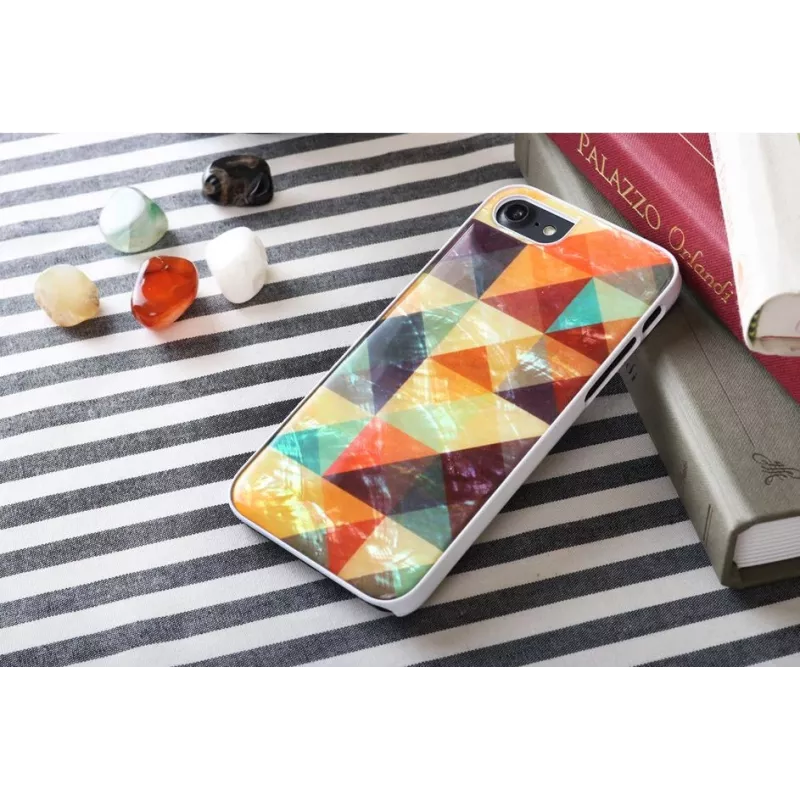 Aizsargapvalks iKins Apple iPhone 8/7 — mozaīkas balts