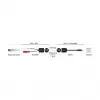 DeLOCK 87859 audio kabelis RJ-45 RCA 3.5mm Melns Sarkans Balts