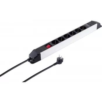Strāvas sadalītājs ShiverPeaks S/CONN 6-rozetes ar USB pieslēgvietām