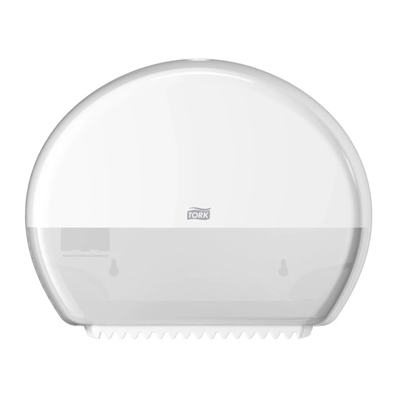 Papīra dvieļu dozators Tork Mini Jumbo Roll 132×345×275 mm, balts, MPN 555000
