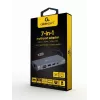 Gembird A-CM-COMBO7-01 piezīmjdatora dokstacija/portu replikators USB 3.2 Gen 1 (3.1 Gen 1) Type-A pelēks